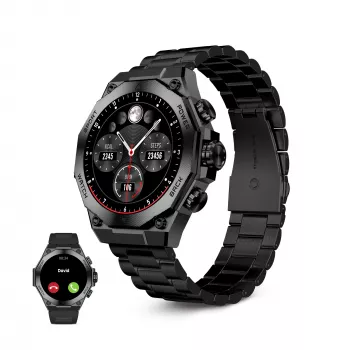 KSIX Smartwatch TITANIUM, zwart