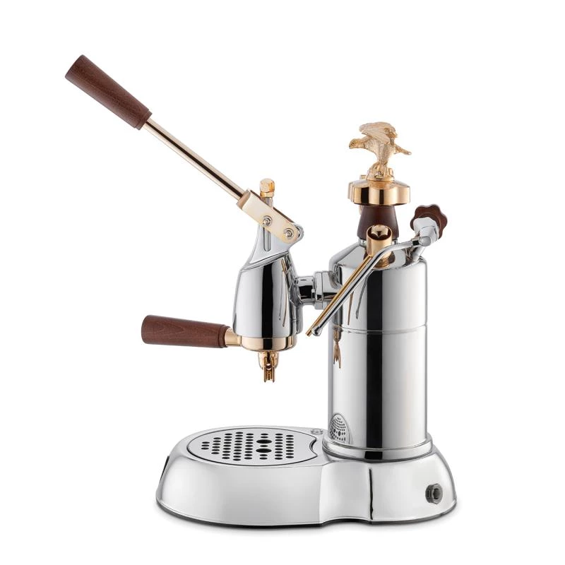 La Pavoni LPLEXP01EU manuele hevel-espressomachine Expo 2015 goud-chroom, 1,6 L, 950 W