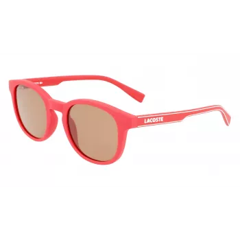 Lacoste Childish L3644S-615 zonnebril - rood montuur, grijze glazen - 48/21/135 mm - unisex kind