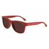 Lacoste kinderzonnebril L3643SRG-604 rood montuur grijze glazen 48mm