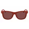 Lacoste kinderzonnebril L3643SRG-604 rood montuur grijze glazen 48mm