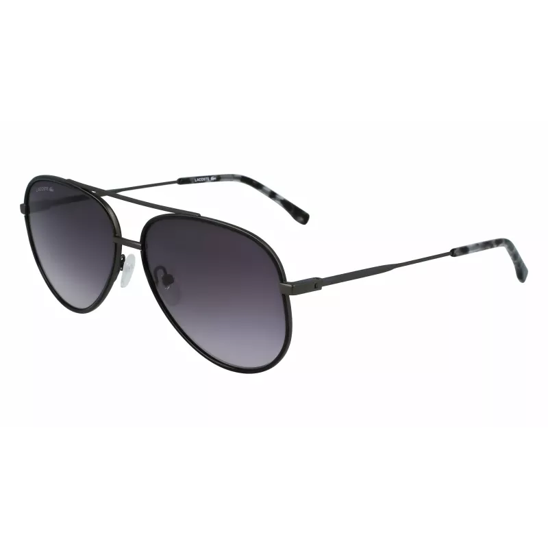 Lacoste L247S021 herenzonnebril - zwart montuur, grijze glazen, 59 mm
