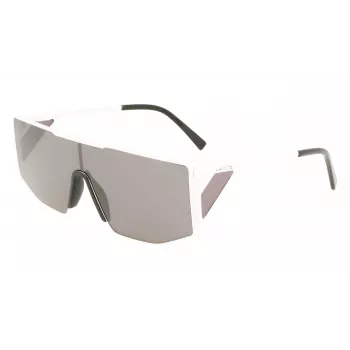 LACOSTE L253S-6219101 unisex rechthoekige zonnebril 62/19/150 mm zwart/grijs