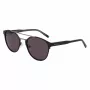 Lacoste L263S-2 heren rechthoekige zonnebril - zwart montuur, grijze glazen, 53 mm