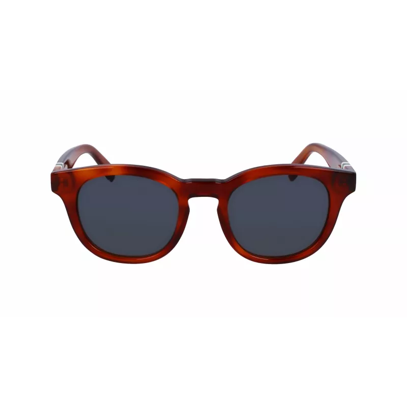Lacoste L6006S-218 heren zonnebril Havana montuur grijze glazen 49mm
