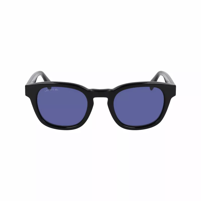 Lacoste L6015SN-1 unisex zonnebril zwart montuur grijze glazen 49mm