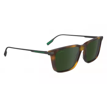 Lacoste L6017S-214 heren zonnebril Havana bruin verloop 55 mm