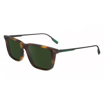 Lacoste L6017S-214 heren zonnebril Havana bruin verloop 55 mm