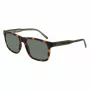 Lacoste L6025S-214 heren rechthoekige zonnebril - Havana/grijs - 56/17/145 mm