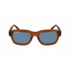 Lacoste L6048S-210 unisex vierkante zonnebril Havana bruin 51mm