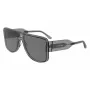 LACOSTE L6056S5916035 Unisex rechthoekige zonnebril Havana groen 59mm