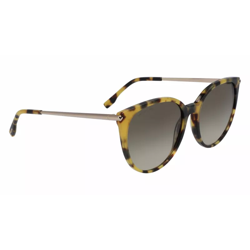 Lacoste L928S-214 dames zonnebril Havana bruin verloop 56mm