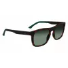 Lacoste L956S-230 herenzonnebril Havana bruin rechthoekig acetaat 55mm