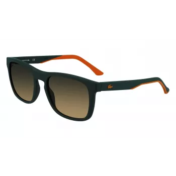 Lacoste L956S-301 heren rechthoekige zonnebril groen acetaat montuur UV400