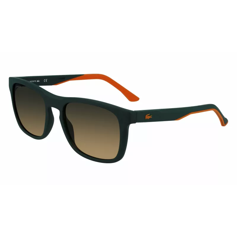 Lacoste L956S-301 heren rechthoekige zonnebril groen acetaat montuur UV400