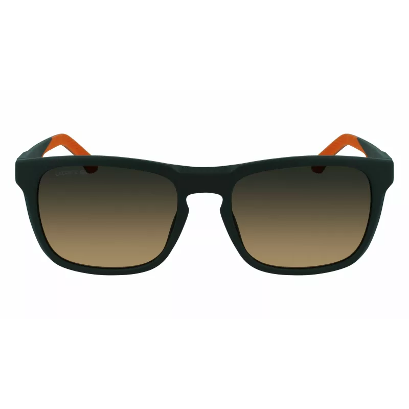 Lacoste L956S-301 heren rechthoekige zonnebril groen acetaat montuur UV400