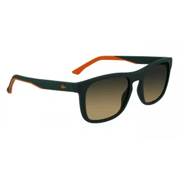 Lacoste L956S-301 heren rechthoekige zonnebril groen acetaat montuur UV400