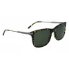 Lacoste L960S-430 herenzonnebril, blauw montuur, grijze glazen, 56 mm