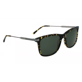 Lacoste L960S-430 herenzonnebril, blauw montuur, grijze glazen, 56 mm