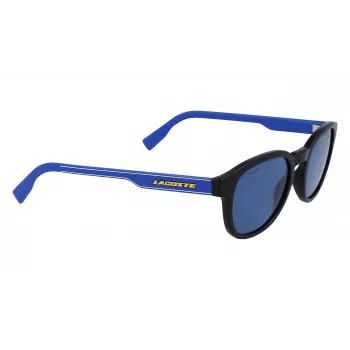 LACOSTE L968SX-002 unisex zonnebril zwart montuur grijze glazen 51mm