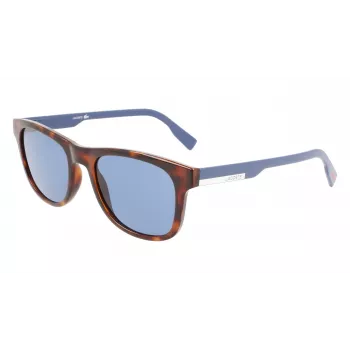 Lacoste L969S-230 unisex vierkante zonnebril Havana bruin 54mm