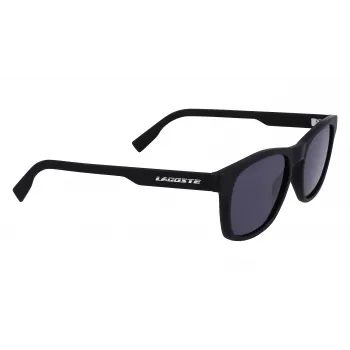 Lacoste heren L988S-2 rechthoek zonnebril - zwart montuur grijze glazen 54mm
