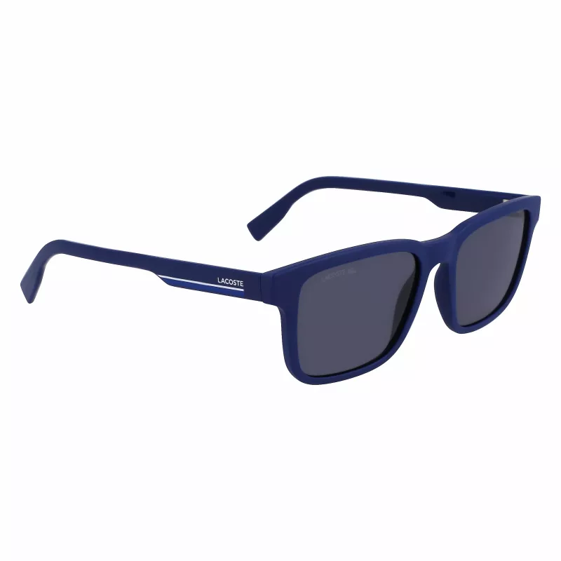Lacoste heren L997S-401 rechthoekige zonnebril blauw 54mm