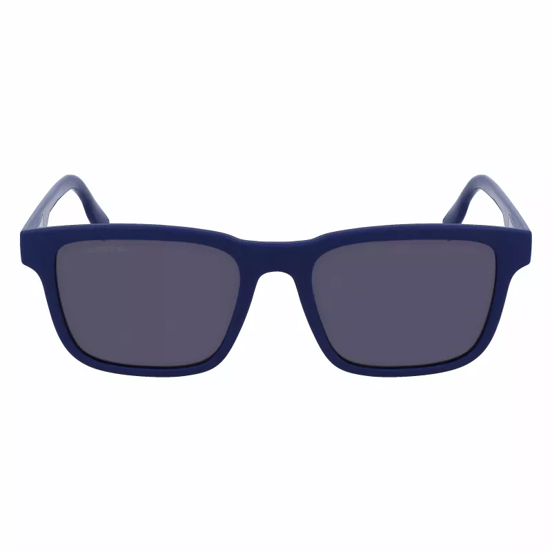 Lacoste heren L997S-401 rechthoekige zonnebril blauw 54mm