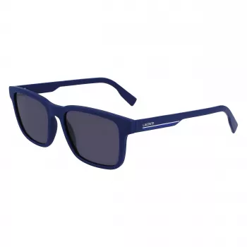 Lacoste heren L997S-401 rechthoekige zonnebril blauw 54mm