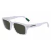 Lacoste heren rechthoekige zonnebril L6004S-970 zwart/grijs 55/19/145 mm