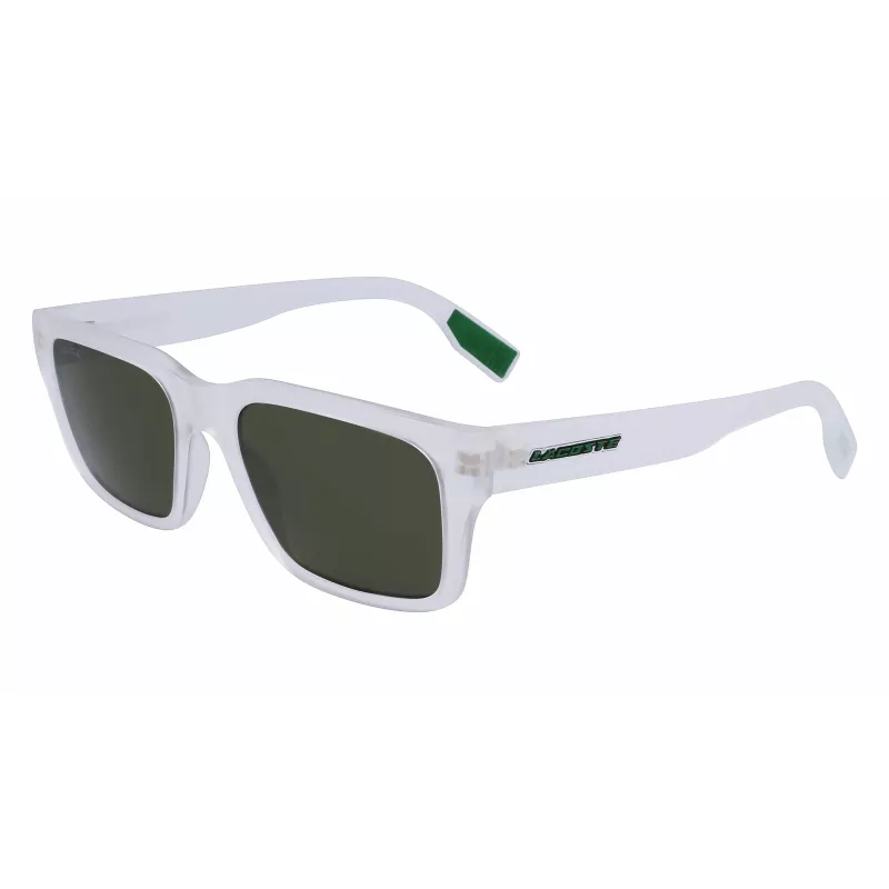 Lacoste heren rechthoekige zonnebril L6004S-970 zwart/grijs 55/19/145 mm