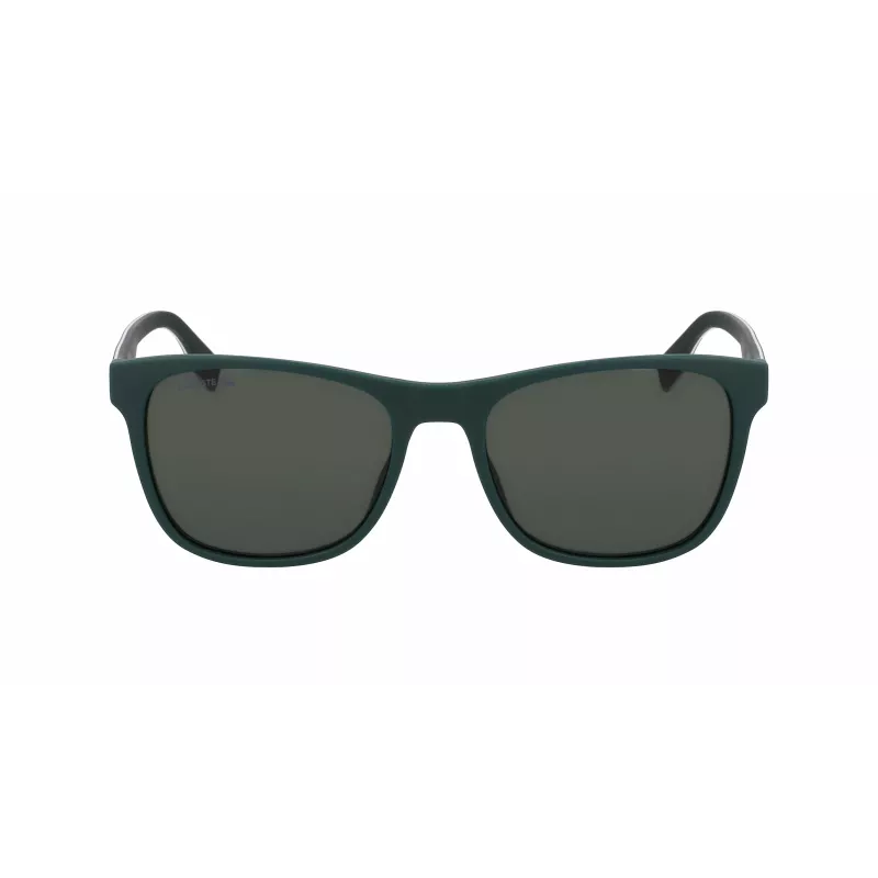 Lacoste heren rechthoekige zonnebril L6031S-301 Havana groen 56/18/145 mm