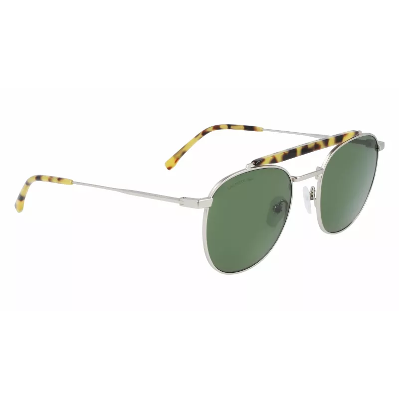 Lacoste heren zonnebril L241S-045 donkergrijs rechthoekig volledig rand acetaat UV400