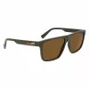 Lacoste heren zonnebril L6027S-275 Havana acetaat rechthoek 57mm