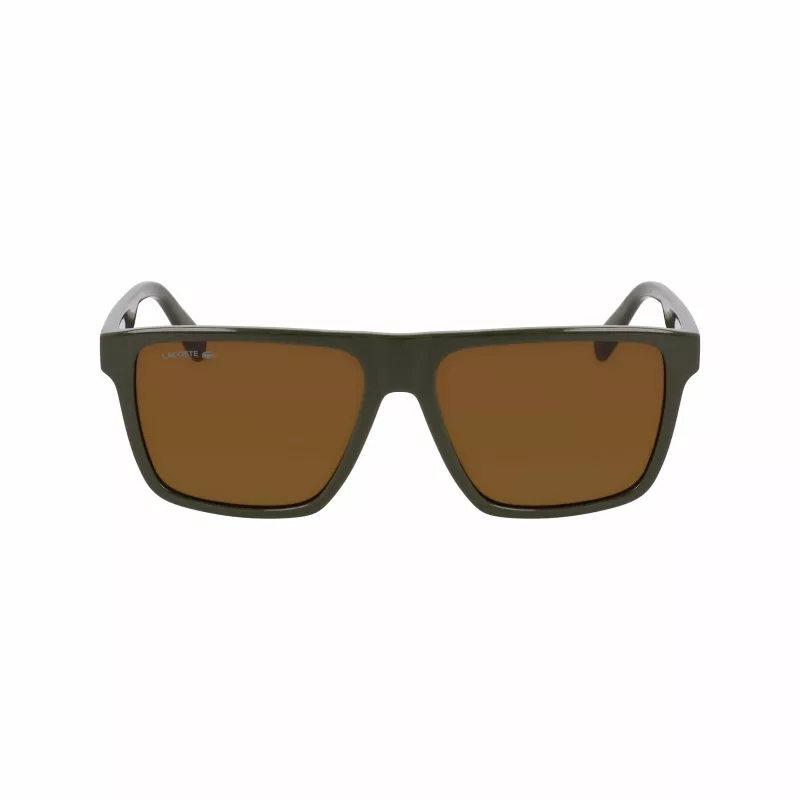 Lacoste heren zonnebril L6027S-275 Havana acetaat rechthoek 57mm
