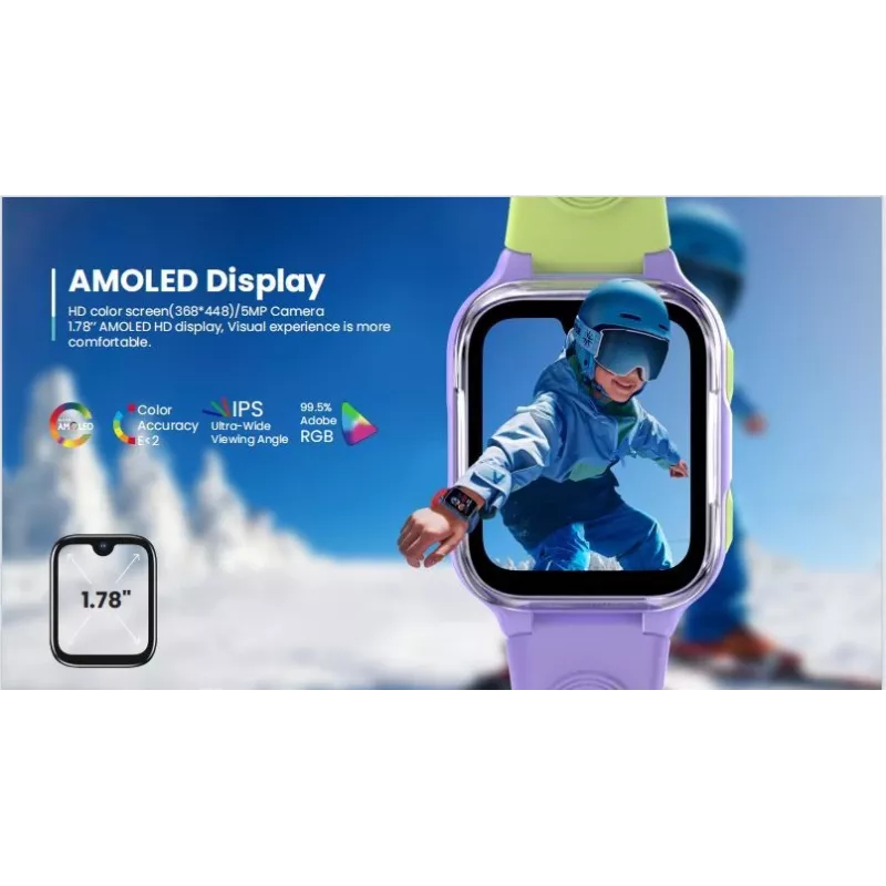 LAGENIO AI Kids Watch K9 4G paars