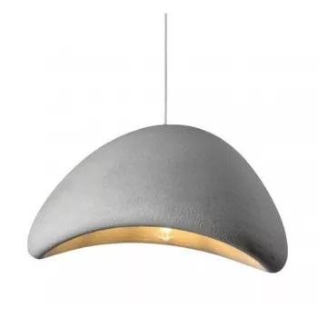 hanglamp Ellama 30cm zwart metaal E27 industriële plafondlamp