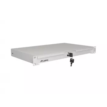 LANBERG 1U 19 inch lade uittrekbaar 270 mm diepte grijs (30 kg capaciteit)