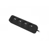 Lanberg Kabelstekkerdoos, 4x Franse Stopcontacten, Kwaliteitskoper, 1,5 m | PS0-04E-0150-BK