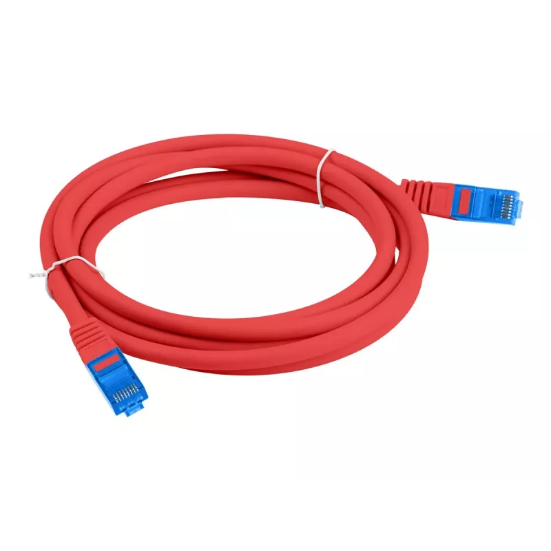 LANBERG Cat.6A FTP LSZH CCA patchkabel 3m rood