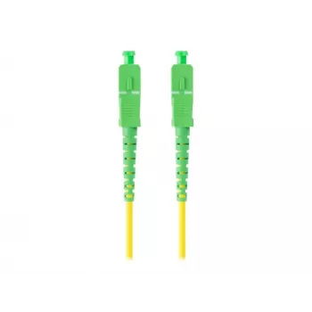 LANBERG Fiber Optic Patch Cord SM SC/APC-SC/APC Simplex G.657.A1 1m geel