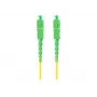 LANBERG Fiber Optic Patch Cord SM SC/APC-SC/APC Simplex G.657.A1 1m geel
