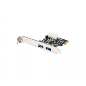 Lanberg PCE-US3-002 interne USB 3.2 Gen 1 PCI Express-kaart met 2 externe poorten en 1 interne header