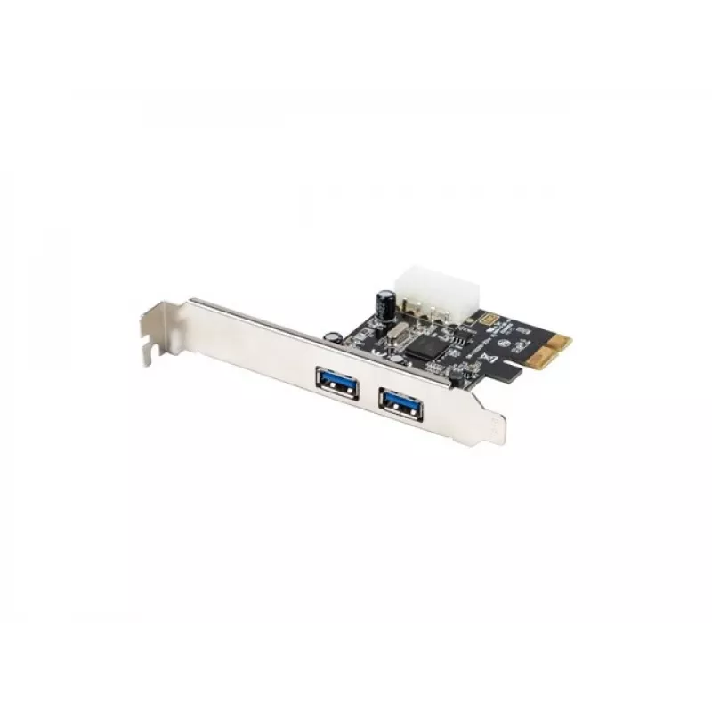 Lanberg PCE-US3-002 interne USB 3.2 Gen 1 PCI Express-kaart met 2 externe poorten en 1 interne header