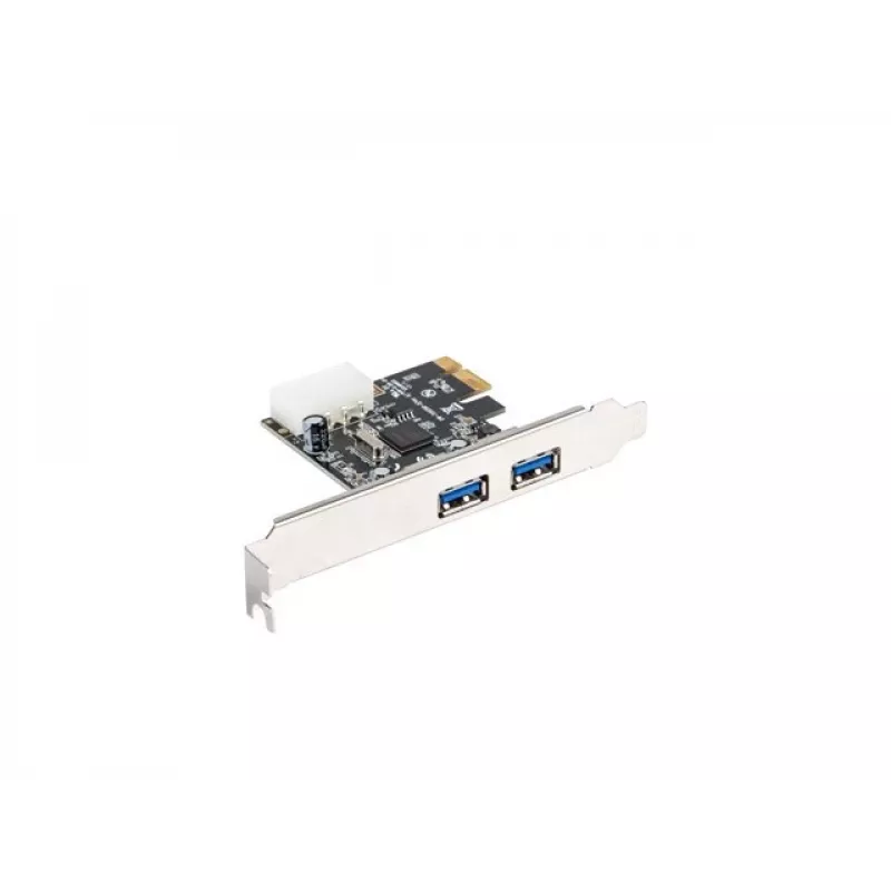 Lanberg PCE-US3-002 interne USB 3.2 Gen 1 PCI Express-kaart met 2 externe poorten en 1 interne header