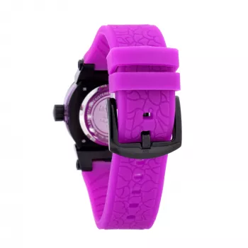 LANCASTER OLA0643BKVL dames quartz analoog horloge 38mm zwarte leren band