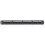 LANVIEW LPP110 1U 24-poorts Cat5e RJ-45 ongeïsoleerd patchpaneel (Krone IDC)