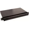 Lanview LVO231552 19 inch 1U 24-poorts glasvezel-patchpanel voor SC Duplex/LC Quad, rackmontage, zwart