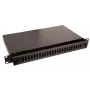 Lanview LVO231552 19 inch 1U 24-poorts glasvezel-patchpanel voor SC Duplex/LC Quad, rackmontage, zwart