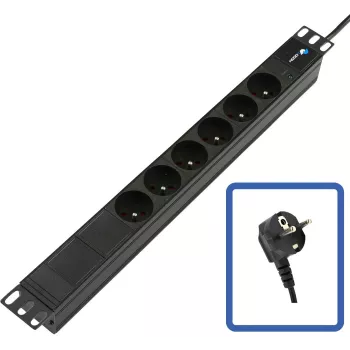 LANVIEW POWER STRIP 19 - 6-voudig - 1U
